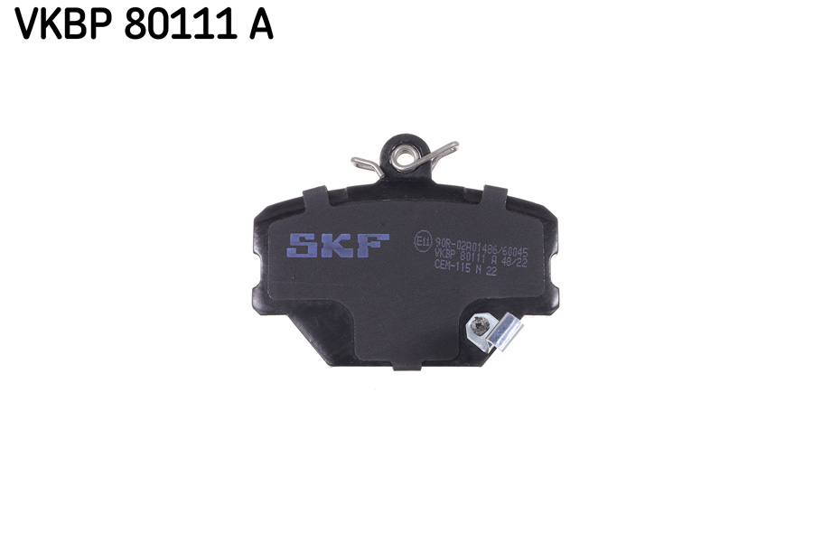 stabdžių trinkelių rinkinys, diskinis stabdys - VKBP 80111 A SKF